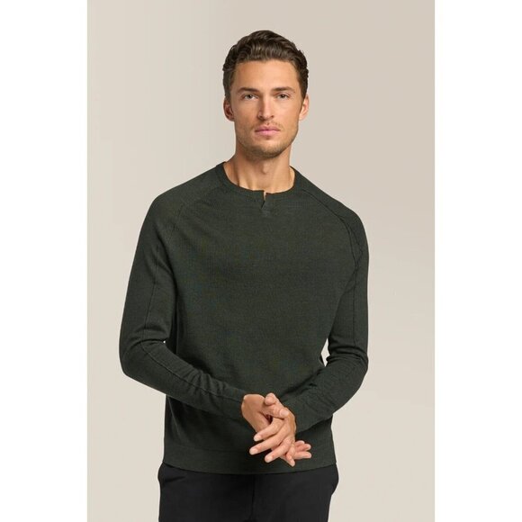 GOODMAN Brand "MVP" v-notch gray sweater sz Large New merino wool - Picture 1 of 6